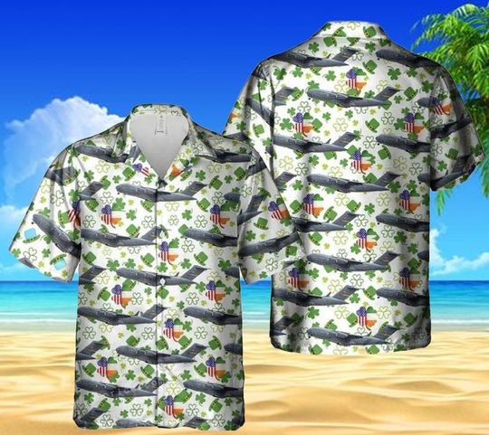 Discover Saint Patrick's Day Hawaiian Shirt, Lucky Clover Hawaiian Shirt