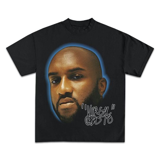 Discover VIRGIL ABLOH T-SHIRT | Rare Jumbo Face Tee Cover Art Tour