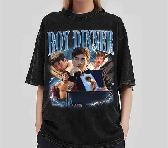 Discover Boy Dinner Saltburn Shirt, Barry Keoghan Shirt, Barry Keoghan T Shirt