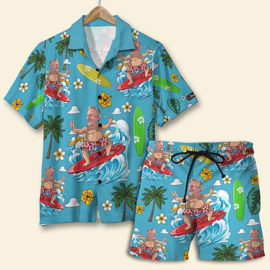 Discover Custom Hawaiian Shirts With Faces For Women Men, Custom Hawaiian Shirts With Faces