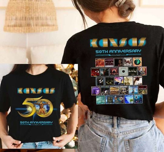 Discover Anniversary Kansas Rock Band T-Shirt