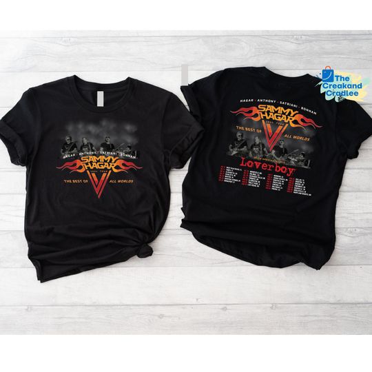 Discover Sammy Hagar The Best of All Worlds 2024 Tour Graphic Shirt