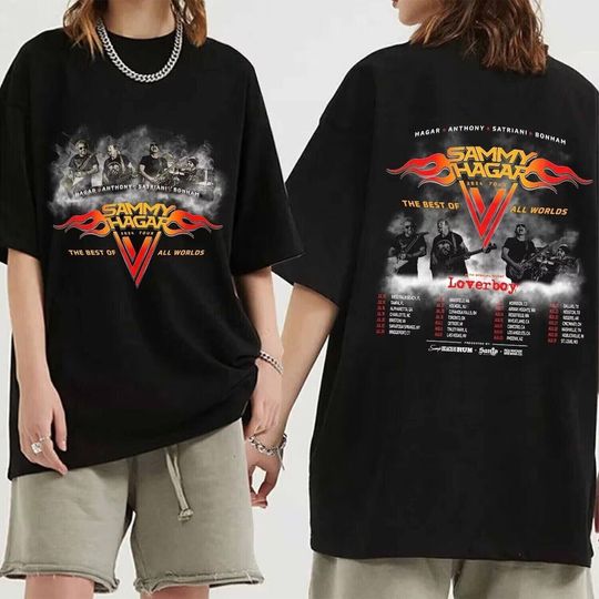 Discover Sammy Hagar The Best of All Worlds 2024 Tour T-Shirt