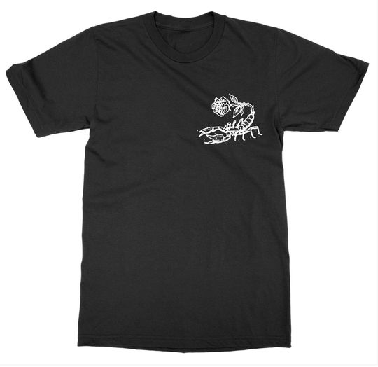 Discover Scorpion Rose T-Shirt - Scorpio Horoscope T-Shirts - Horoscope T-Shirts