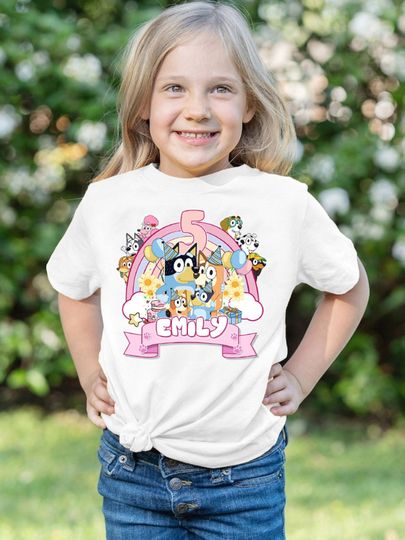 Discover Custom BlueyDad Name Shirt