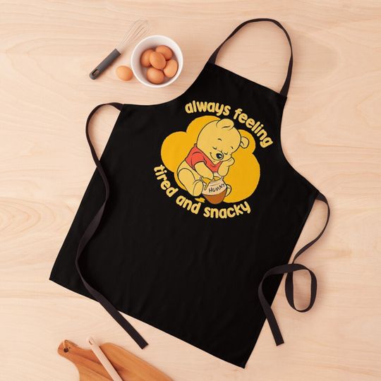 Discover Cute Tired Snacky Bear Apron