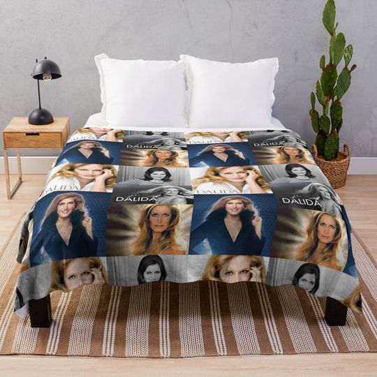 Discover Dalida collage Throw Blanket