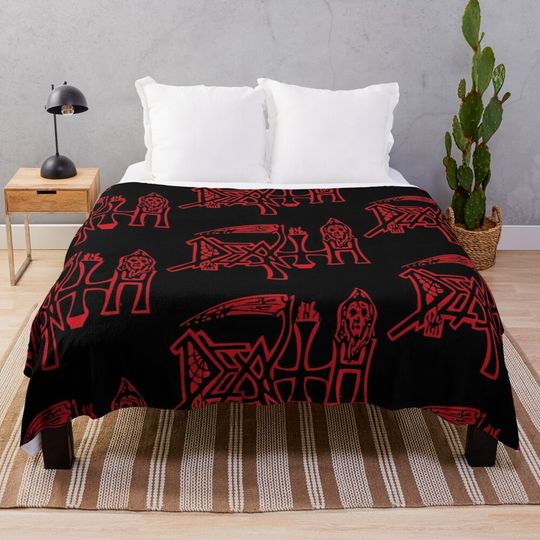 Discover DEATH LOGO Throw Blanket