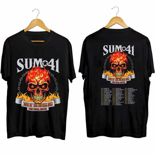 Discover Sum 41 2024-2025 Tour Shirt, Sum 41 Band Fan Shirt