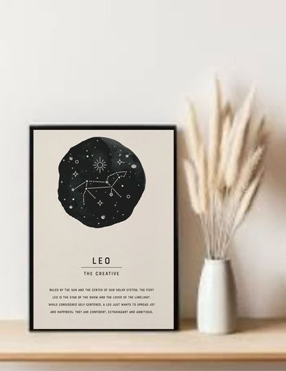 Discover Leo Poster, Gift Leo Poster