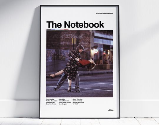Discover The Notebook Poster | Nick Cassavetes | Minimalistic Movie Poster