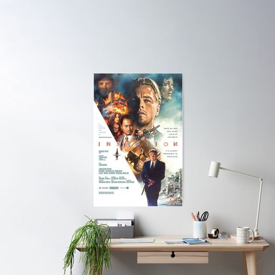 Discover Vintage Inception Poster, Movie Poster, Vintage Movie Poster
