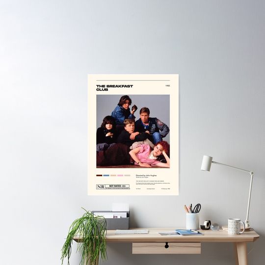 Discover The Breakfast Club Minimalist Poster, Home Decor Poster
