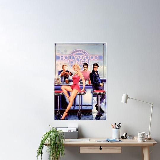 Discover Movie Vintage Marilyn Monro Hollywood Diner 70s Poster