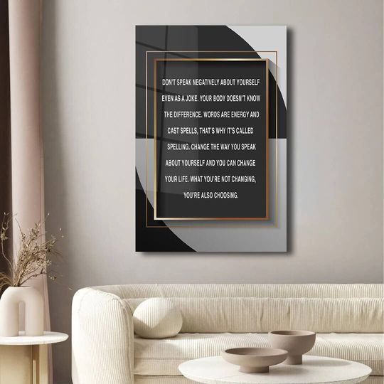 Discover Words Are Energy Motivation Wall Decor Inspirational Home Wall Art Office Print Living Room Canvas