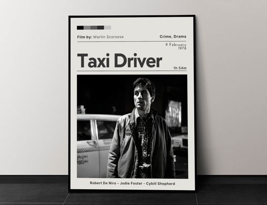 Discover Taxi Driver Minimalist Movie Poster