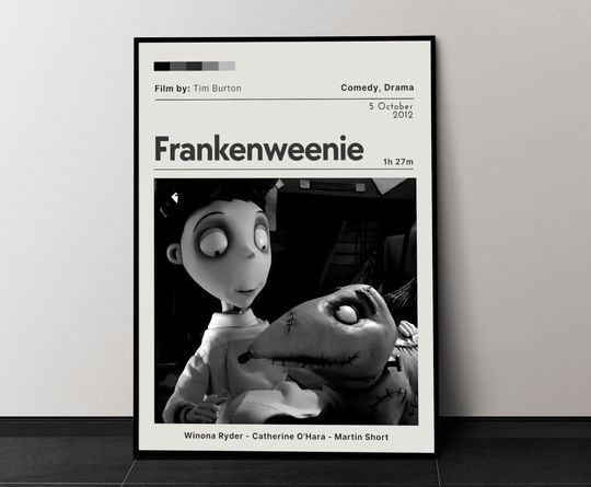 Discover Frankenweenie Movie Poster, Movie Wall Decor