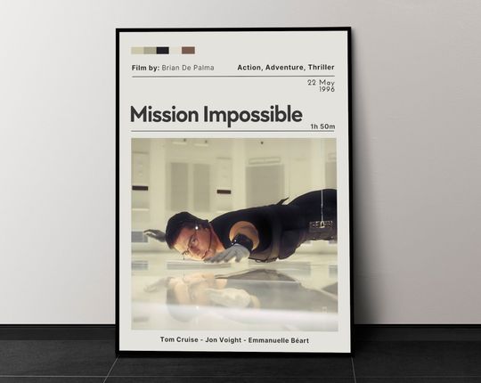 Discover Mission Impossible Minimalist Movie Poster