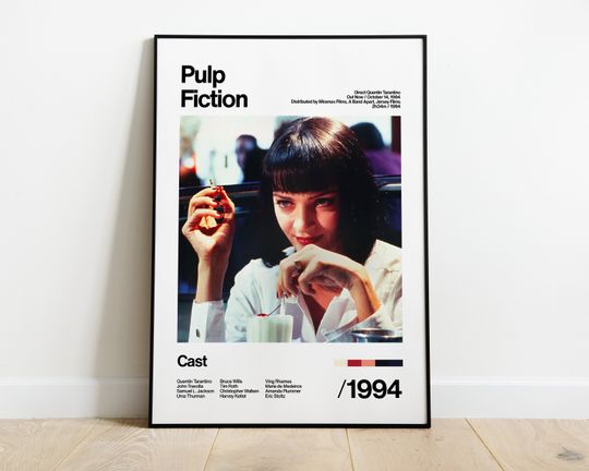 Discover Pulp Fiction - 1994 - Uma Thurman - Movie Poster