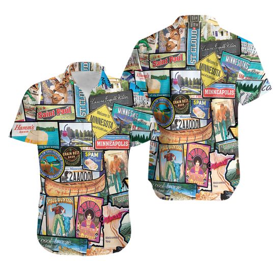 Discover Welcome to Minnesota Hawaiian shirt