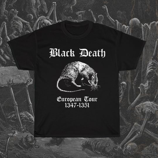 Discover Black Death European Tour t-shirt