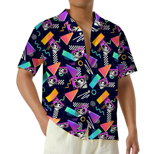 Discover Funny Raccoon Couple Beach Hawaiian Shirt