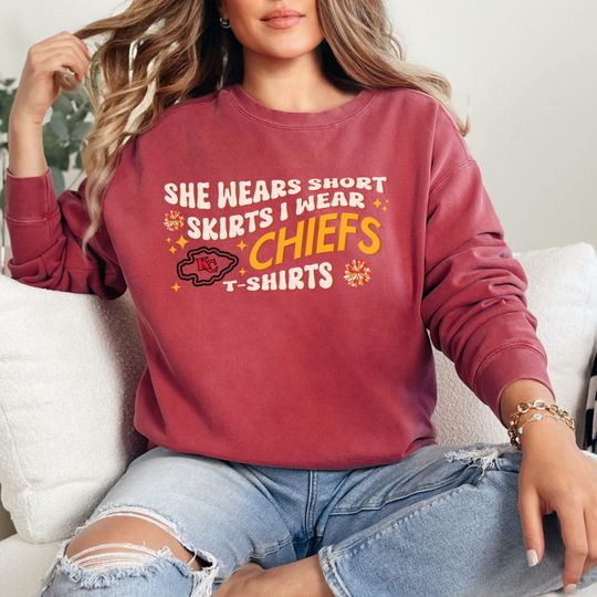 Discover She Wears Short Skirts I Wear Shirt, Swift Kelce 87 Shirt