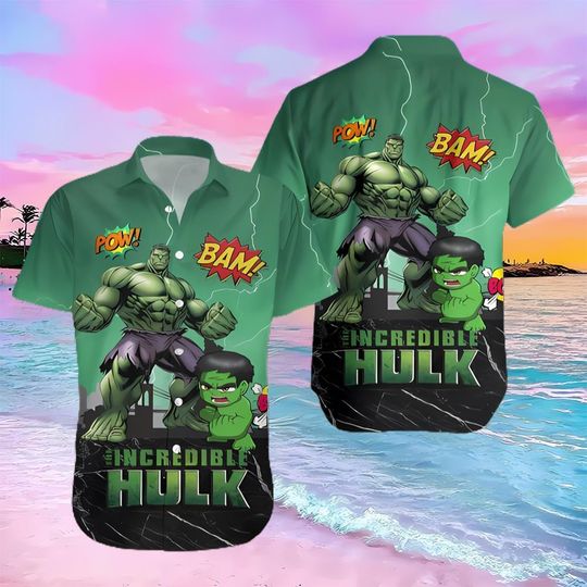 Discover The Incredible Hulk Lovers Amazing Hero Hulk Fans Hawaiian Shirt