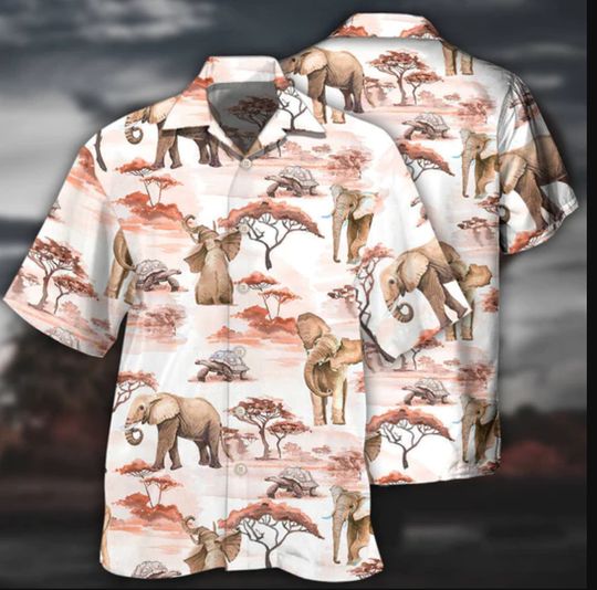 Discover Cute elephant Africa 3D Hawaii Shirt Summer Aloha Us Size Best Price