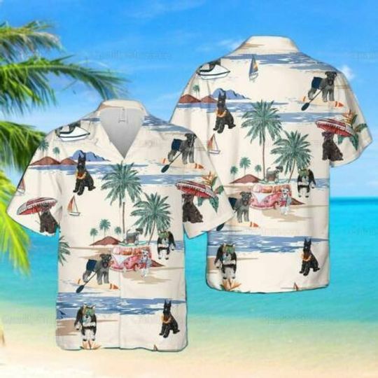 Discover Schnauzer Beach Dog Summer 3D Hawaii Shirt All Over Print Us Size Best Price