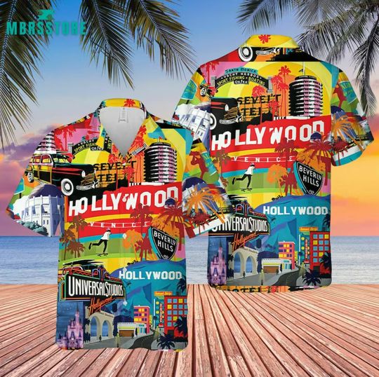 Discover Hollywood Los Angeles City Unisex 3D Hawaii Shirt  All Over Print Mother Day Gift