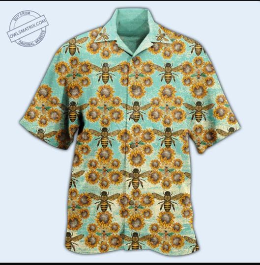 Discover Bee Loves Sunflowers Limited E 3D Hawaii Shirt All Over Print Us Size Best Price
