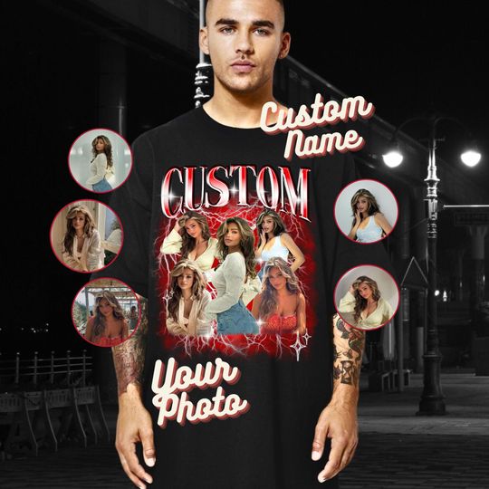 Discover Custom Bootleg Tee Custom Photo