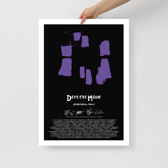 Discover Depeche Mode 1993 Tour Poster