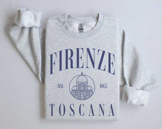 Discover Firenze, Toscana Pullover Crewneck Sweatshirt | Mens Womens