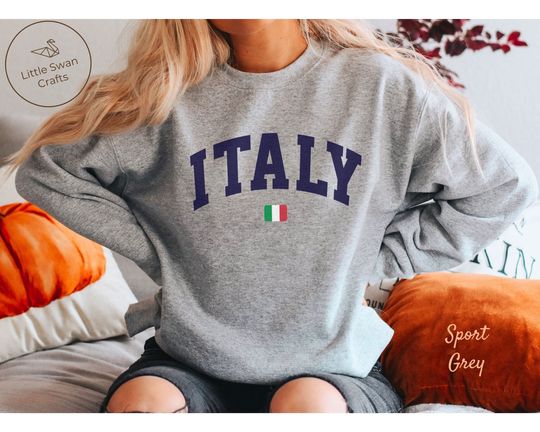Discover Italy Sweatshirt, Italian Flag Sweater, Italia Clothes
