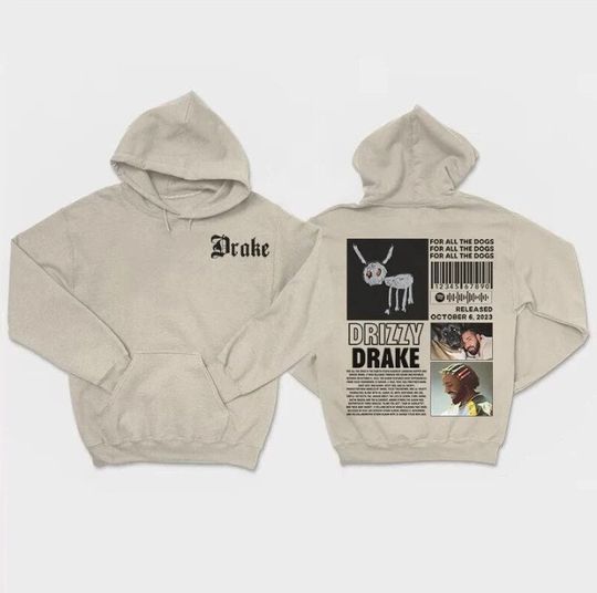 Discover Drake Vintage Graphic 90s Hoodie, For All The Dogs Album Shirt