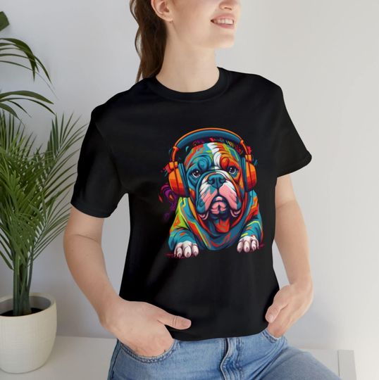 Discover Bulldog Shirt, Music Shirt For Women, Animal Lover T-Shirt, Animal Shirt Men, Bulldog T-Shirt Design