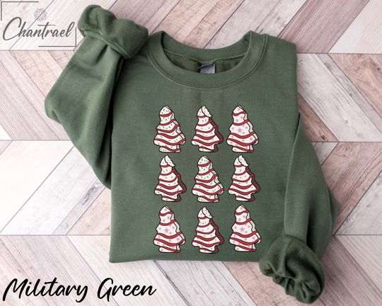 Discover Christmas Tree Cake Sweatshirt | Christmas Sweatshirt, Holiday Sweater