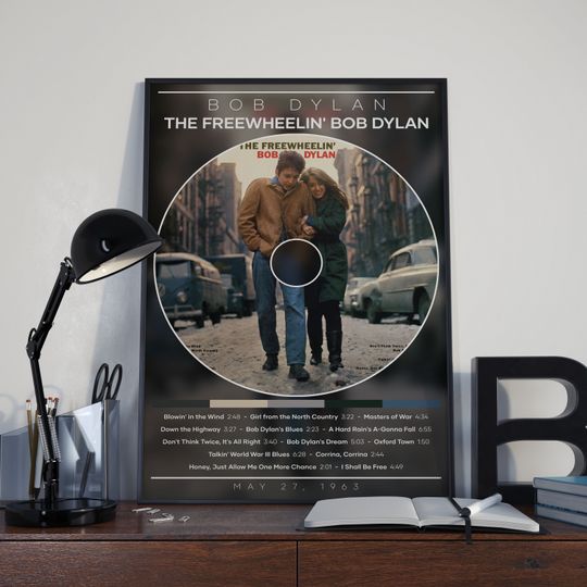 Discover Bob Dylan Poster Print | The Freewheelin' Bob Dylan Poster