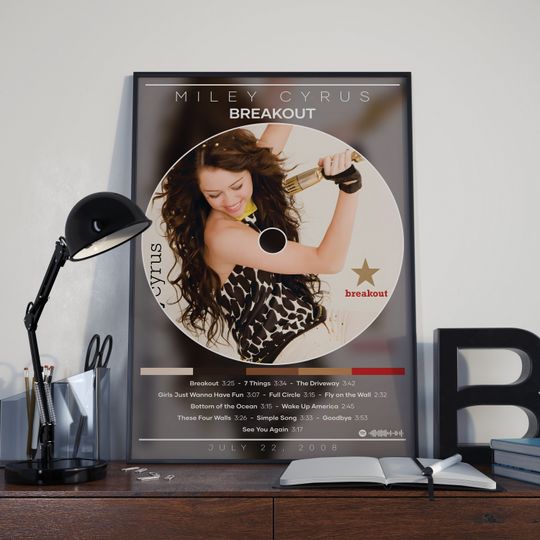 Discover Miley Cyrus Breakout Poster