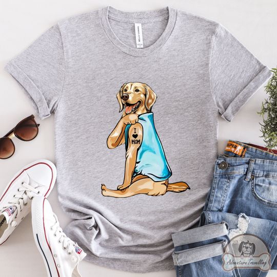 Discover I Love Mom Golden Retriever Gift Shirt