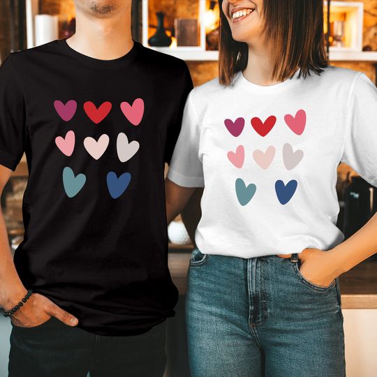 Discover Candy Hearts Valentine's Day Couples T-Shirt