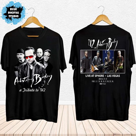 Discover Graphic U2 Band Unisex Shirt, U2 Band Achtung Baby Live At Sphere Shirt