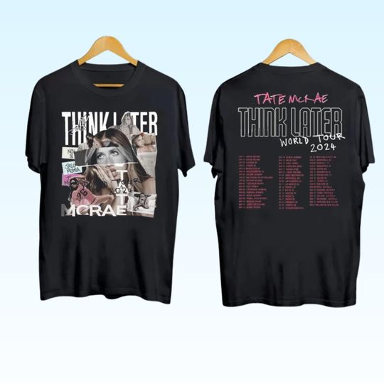 Discover Graphic Tate McRae Tour Shirt for 2024