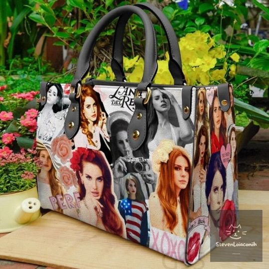 Discover Lana Del Rey Music Singer Premium Leather Bag,Lana Del Rey Leather handbag