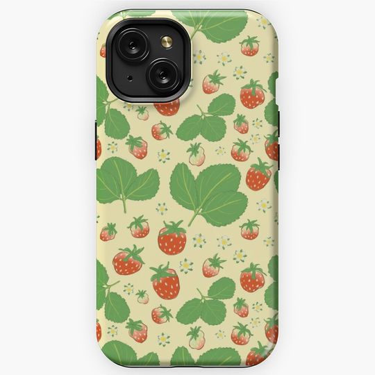 Discover Vintage strawberry pattern iPhone Case