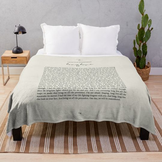 Discover Long Live Lyrics Throw Blanket