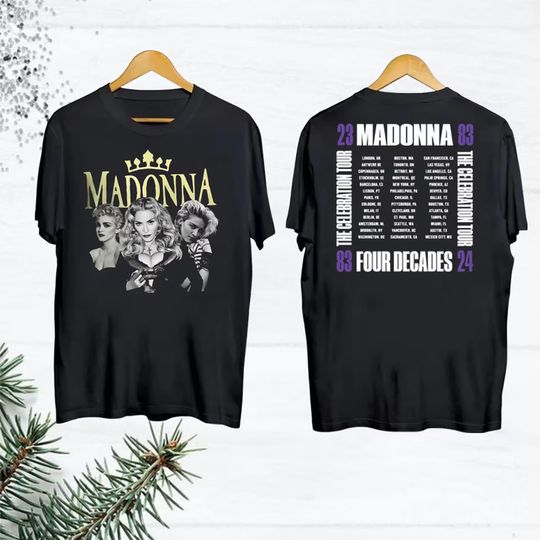 Discover 2024 Tour Madonna The Celebration T-Shirt, Madonna 90s Vintage Shirt,