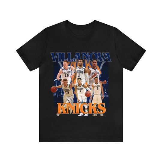 Discover NEW Villanova Knicks Josh Hart, Jalen Brunson and Donte Divincenzo Vintage Graphic Unisex T shirt